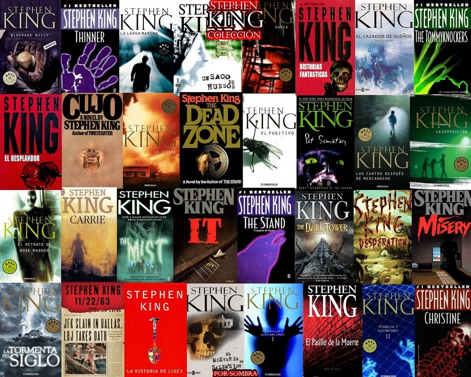 Algunos de los libros de Stephen King