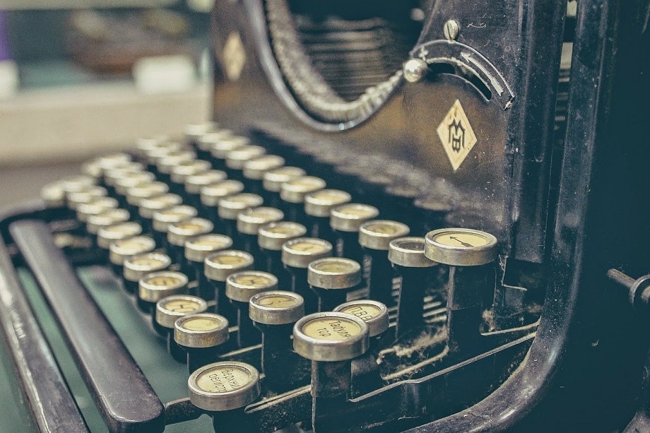 Máquina de escribir utilizada para concursos literarios